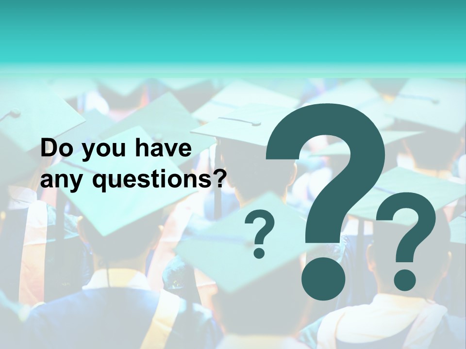 Class Cap Mortarboard PowerPoint Template