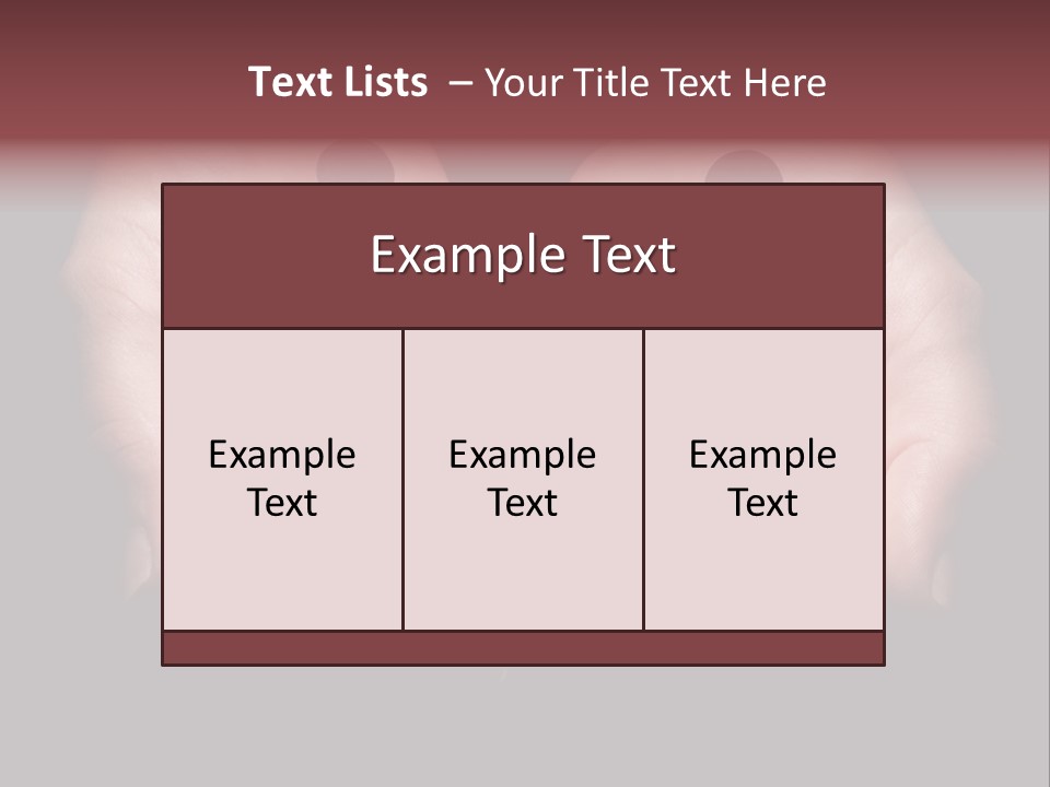 Protection Togetherness Think PowerPoint Template