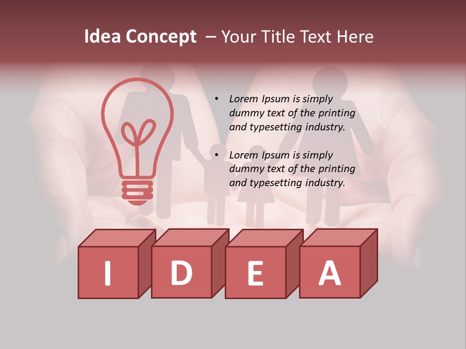 Protection Togetherness Think PowerPoint Template