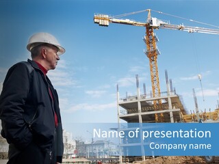 Builder Building Project PowerPoint Template