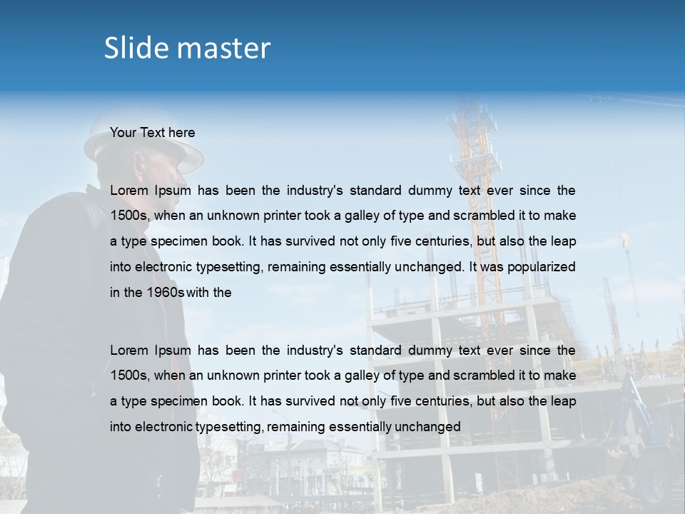 Builder Building Project PowerPoint Template