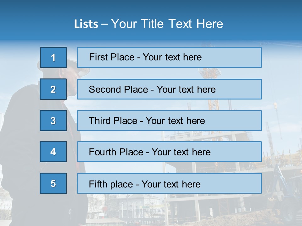 Builder Building Project PowerPoint Template
