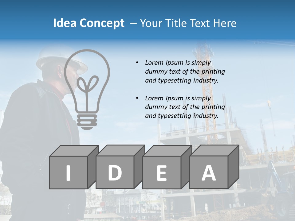 Builder Building Project PowerPoint Template