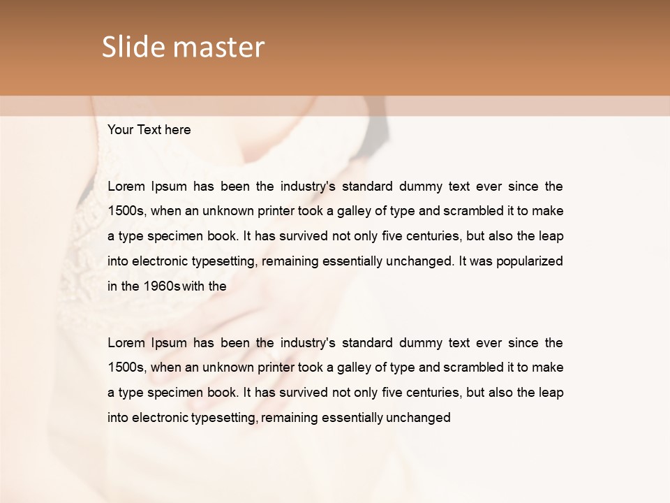 Childbirth Cute Person PowerPoint Template