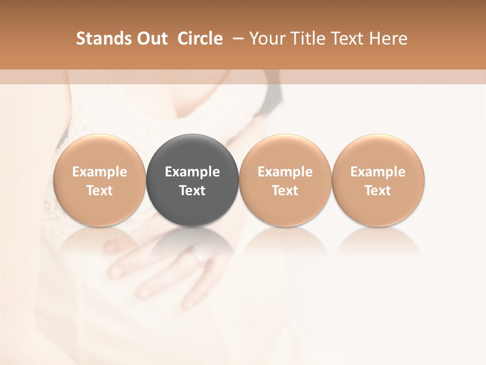 Childbirth Cute Person PowerPoint Template