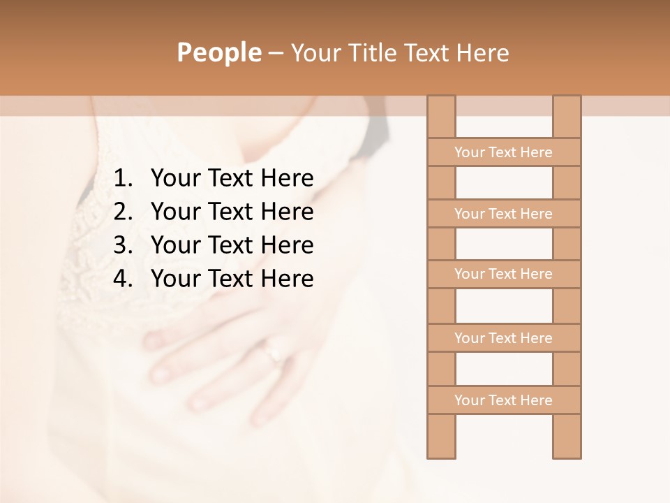 Childbirth Cute Person PowerPoint Template