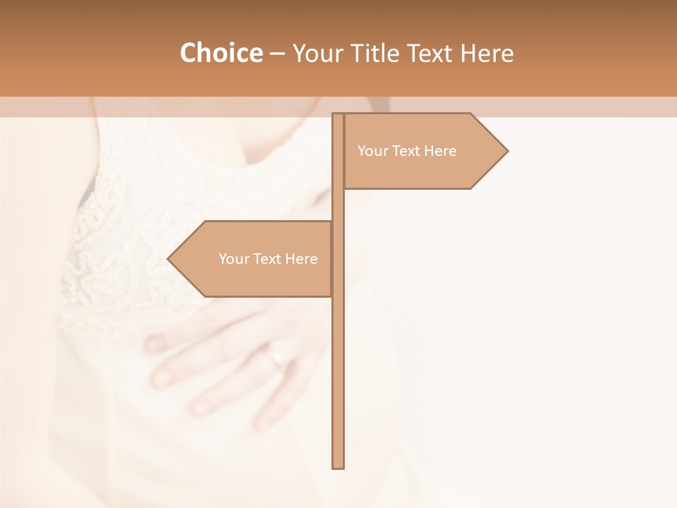 Childbirth Cute Person PowerPoint Template