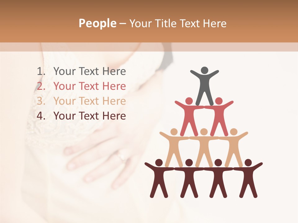 Childbirth Cute Person PowerPoint Template