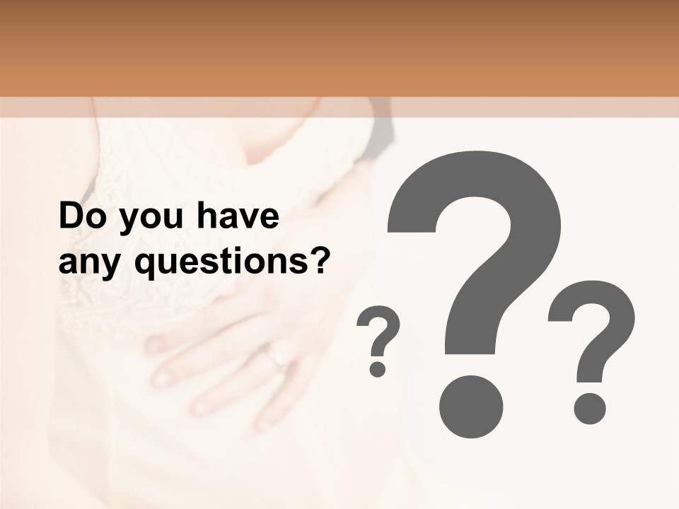 Childbirth Cute Person PowerPoint Template
