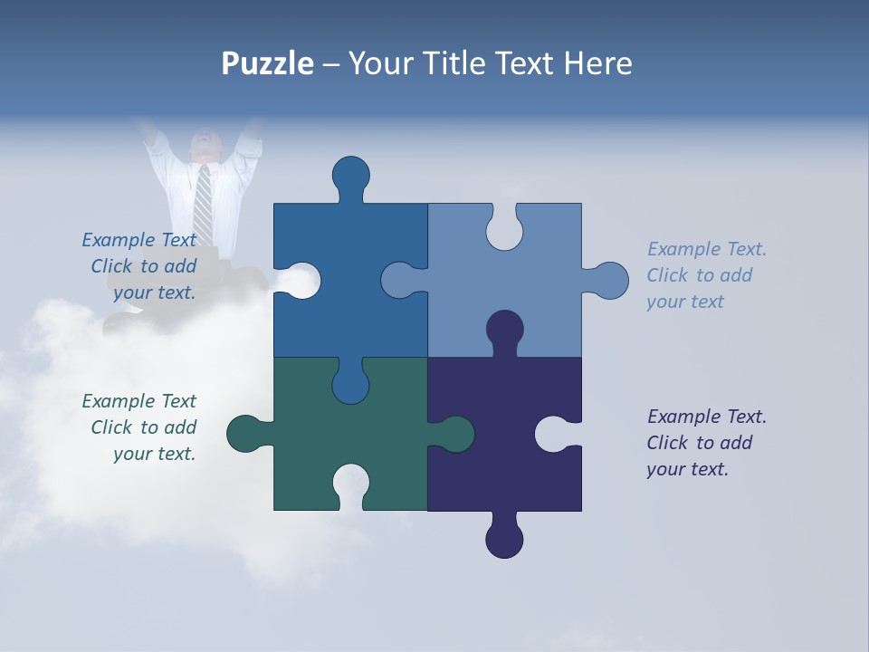 Men Business High PowerPoint Template