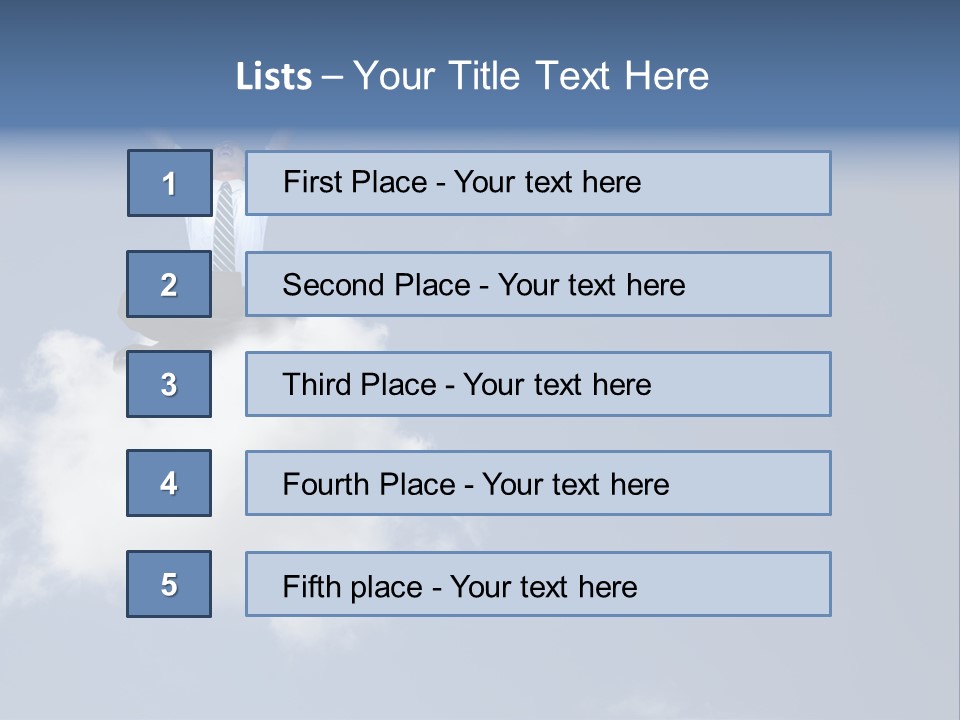 Men Business High PowerPoint Template