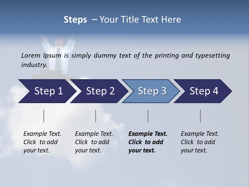 Men Business High PowerPoint Template