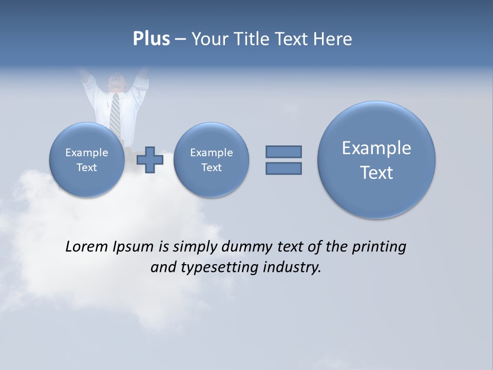 Men Business High PowerPoint Template