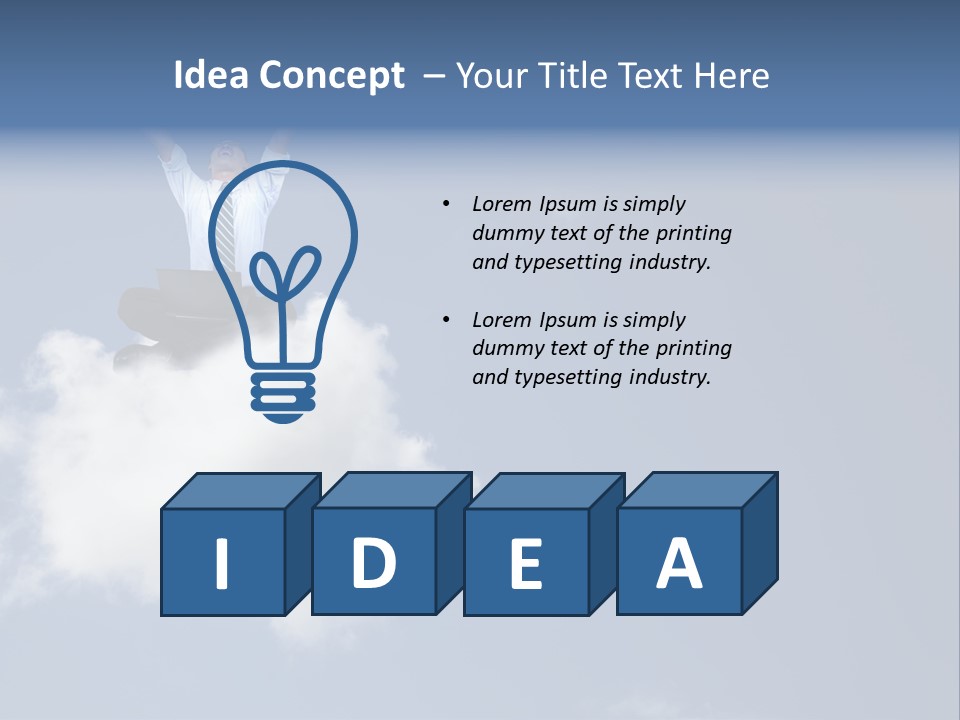 Men Business High PowerPoint Template