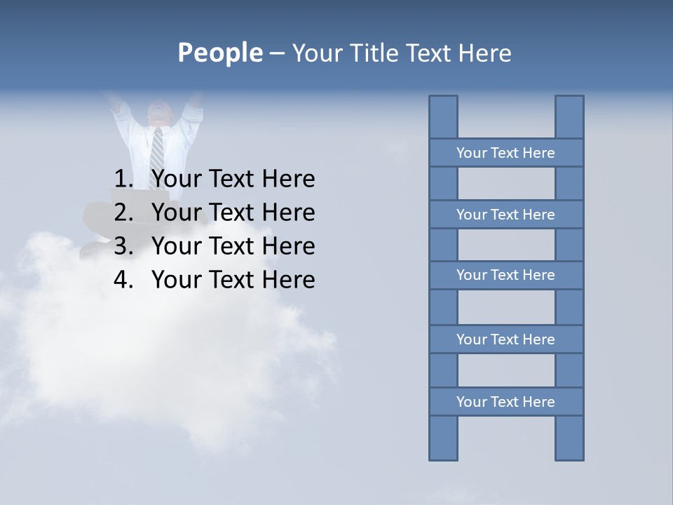 Men Business High PowerPoint Template