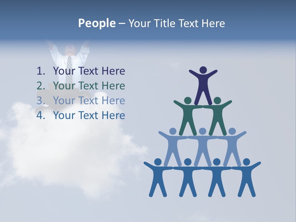 Men Business High PowerPoint Template