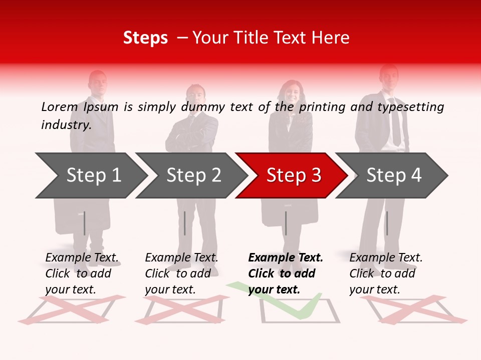 Business Select Businesspeople PowerPoint Template