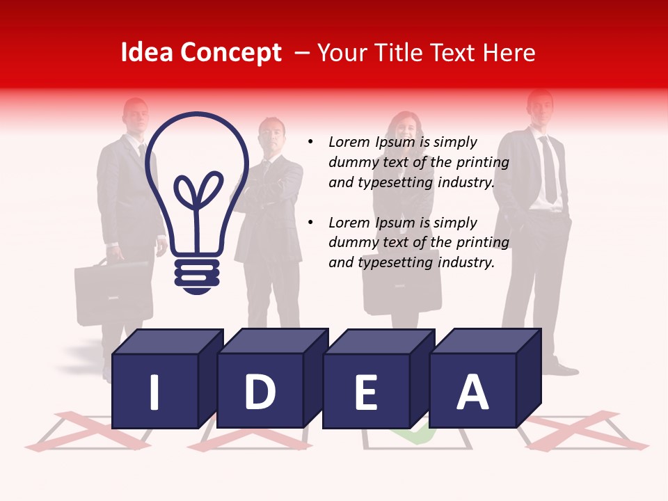 Business Select Businesspeople PowerPoint Template