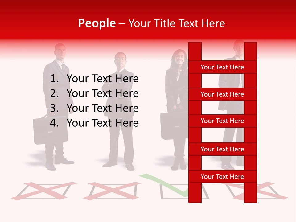 Business Select Businesspeople PowerPoint Template