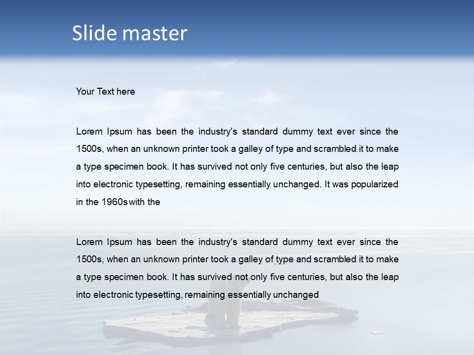 Ice Disaster Polar PowerPoint Template