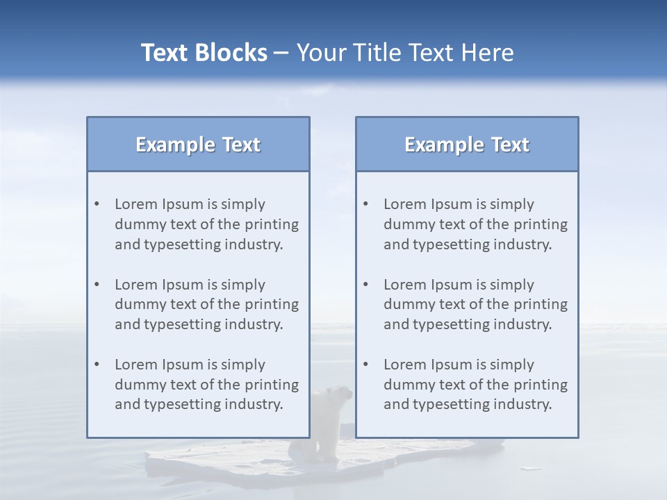 Ice Disaster Polar PowerPoint Template