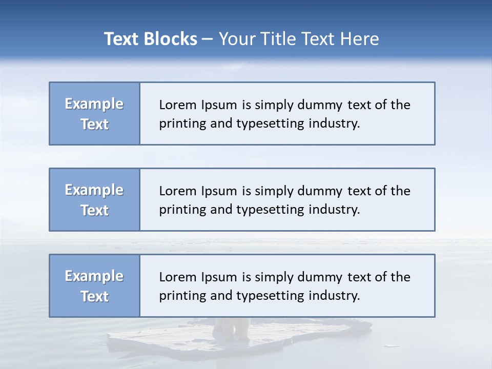 Ice Disaster Polar PowerPoint Template