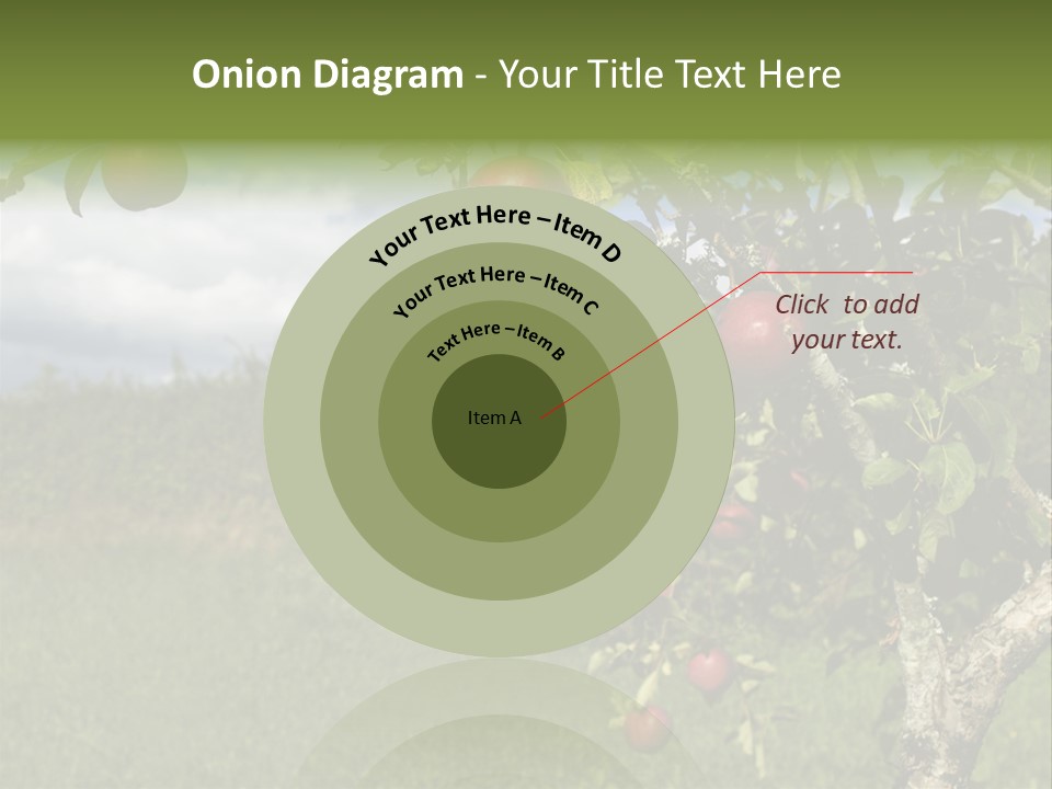Closeup Horizontal Tree PowerPoint Template