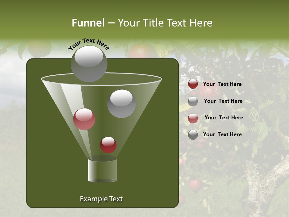 Closeup Horizontal Tree PowerPoint Template
