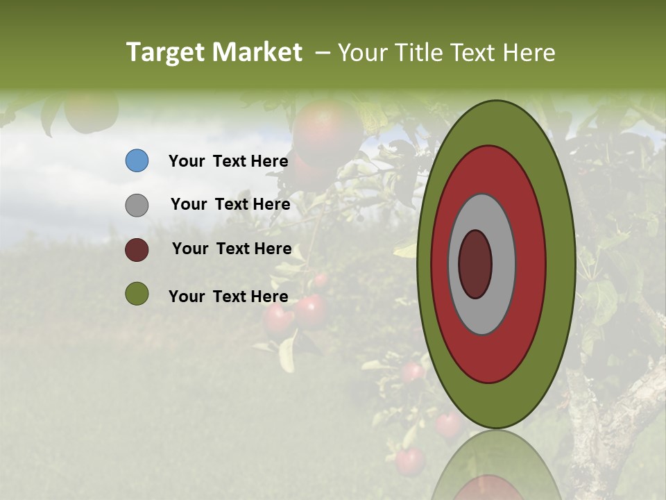 Closeup Horizontal Tree PowerPoint Template