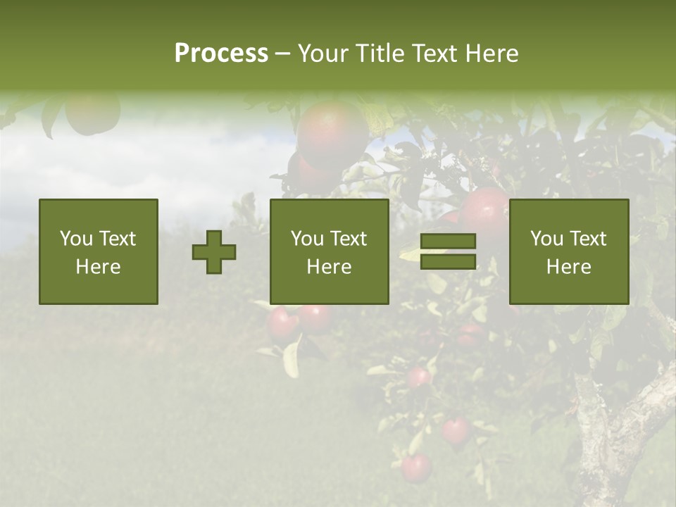 Closeup Horizontal Tree PowerPoint Template