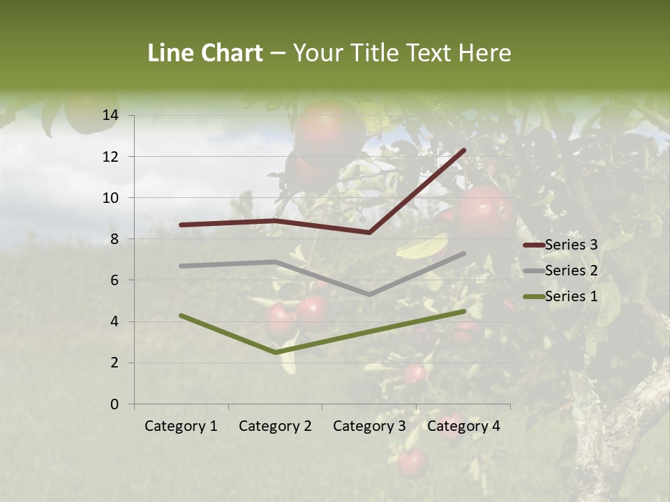 Closeup Horizontal Tree PowerPoint Template