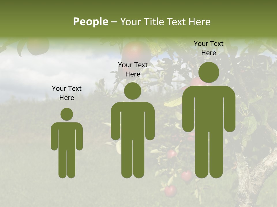 Closeup Horizontal Tree PowerPoint Template