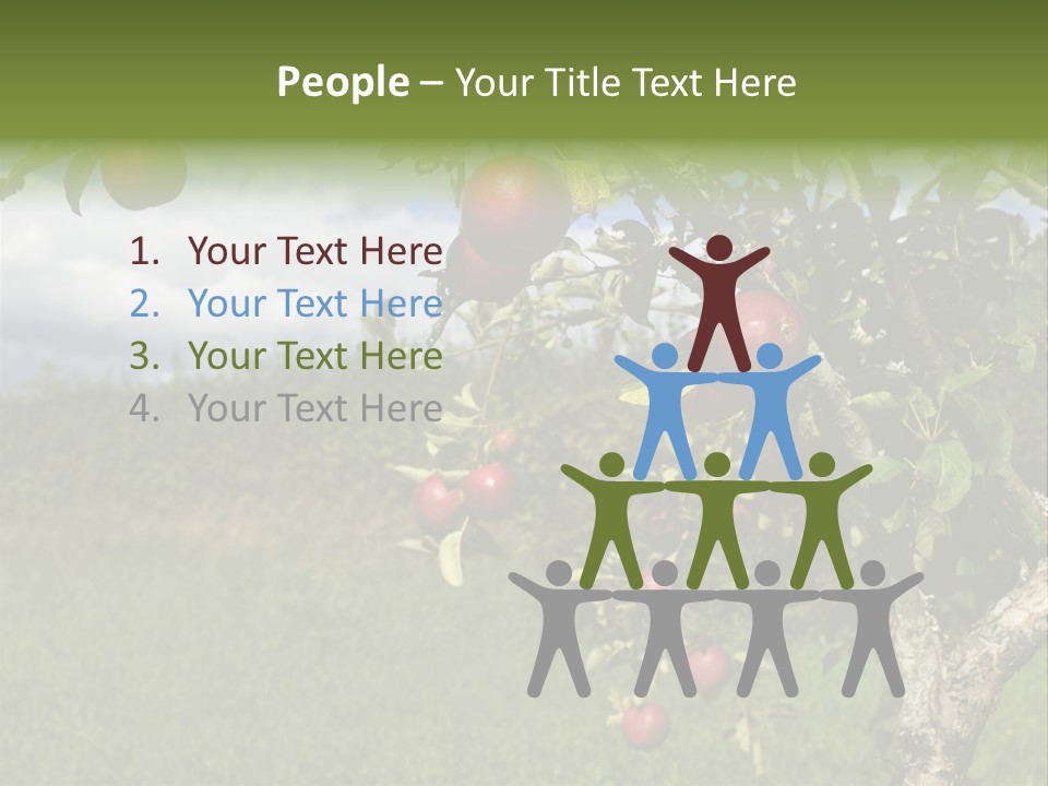 Closeup Horizontal Tree PowerPoint Template
