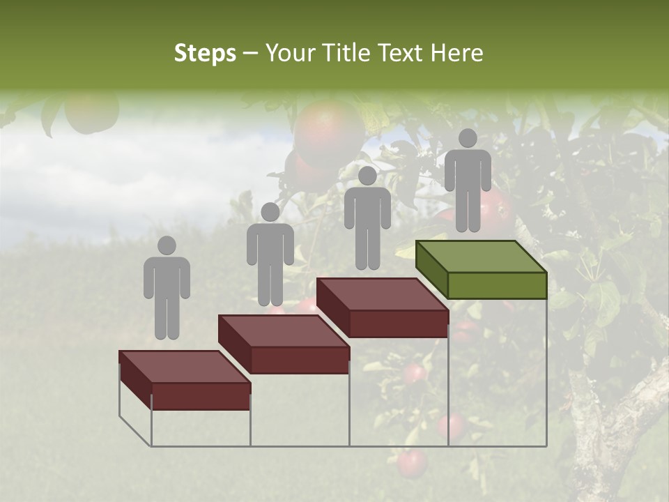 Closeup Horizontal Tree PowerPoint Template