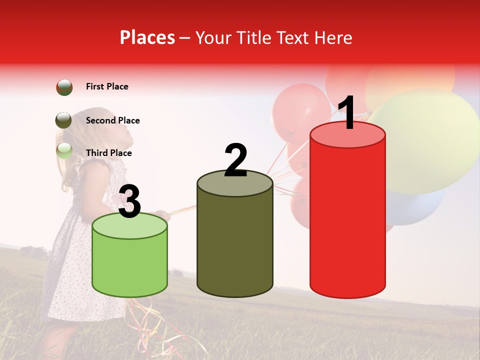 Bright Pretty Caucasian PowerPoint Template