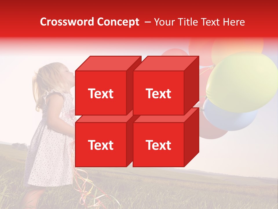 Bright Pretty Caucasian PowerPoint Template