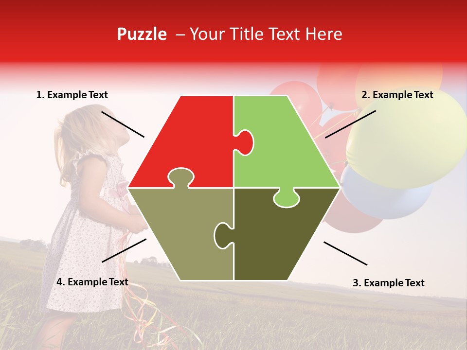 Bright Pretty Caucasian PowerPoint Template