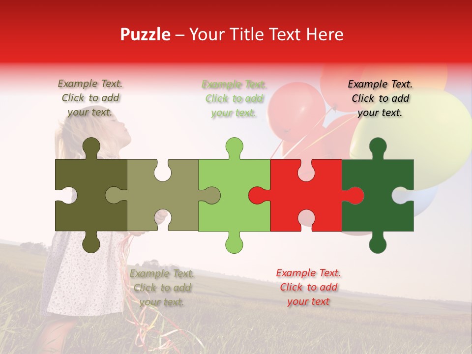 Bright Pretty Caucasian PowerPoint Template