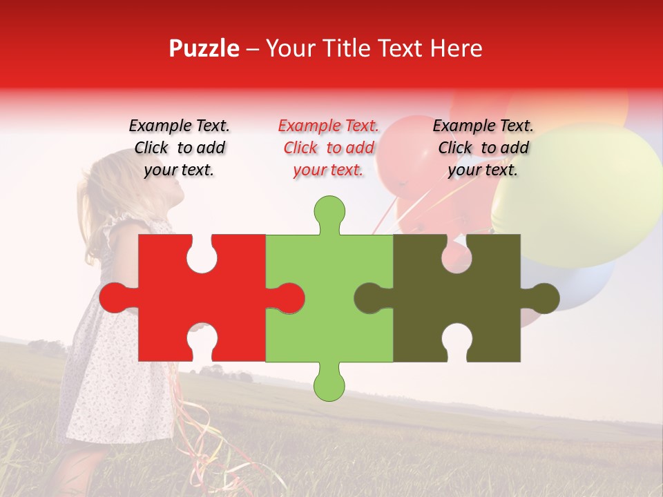 Bright Pretty Caucasian PowerPoint Template