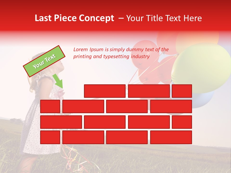 Bright Pretty Caucasian PowerPoint Template