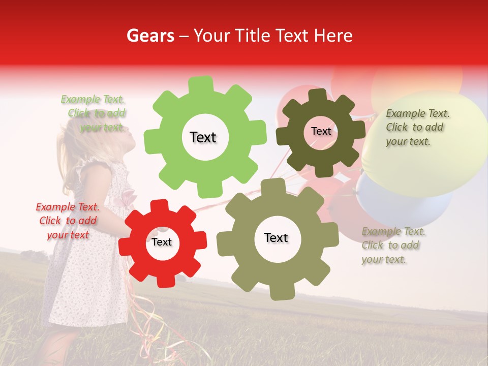 Bright Pretty Caucasian PowerPoint Template