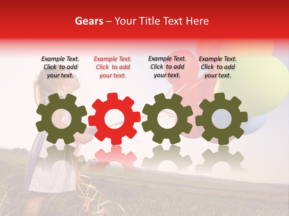 Bright Pretty Caucasian PowerPoint Template