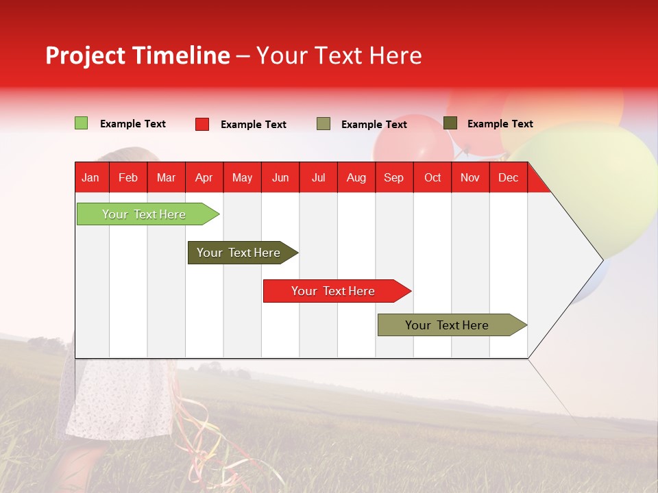 Bright Pretty Caucasian PowerPoint Template