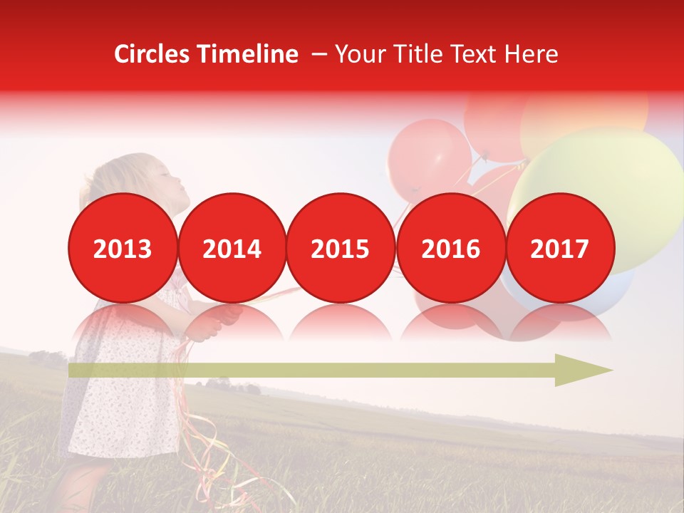 Bright Pretty Caucasian PowerPoint Template