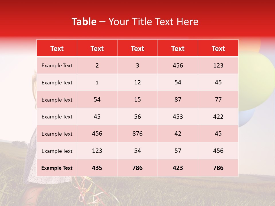 Bright Pretty Caucasian PowerPoint Template