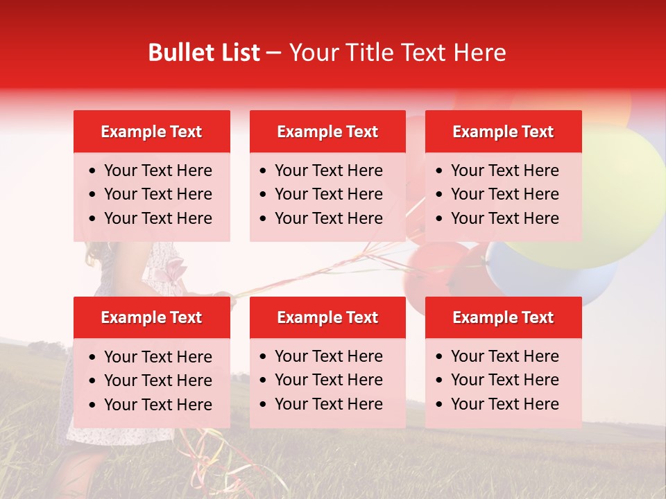 Bright Pretty Caucasian PowerPoint Template