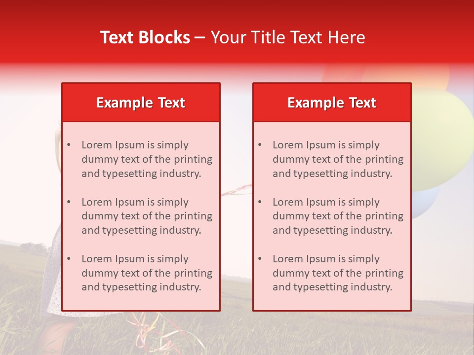 Bright Pretty Caucasian PowerPoint Template