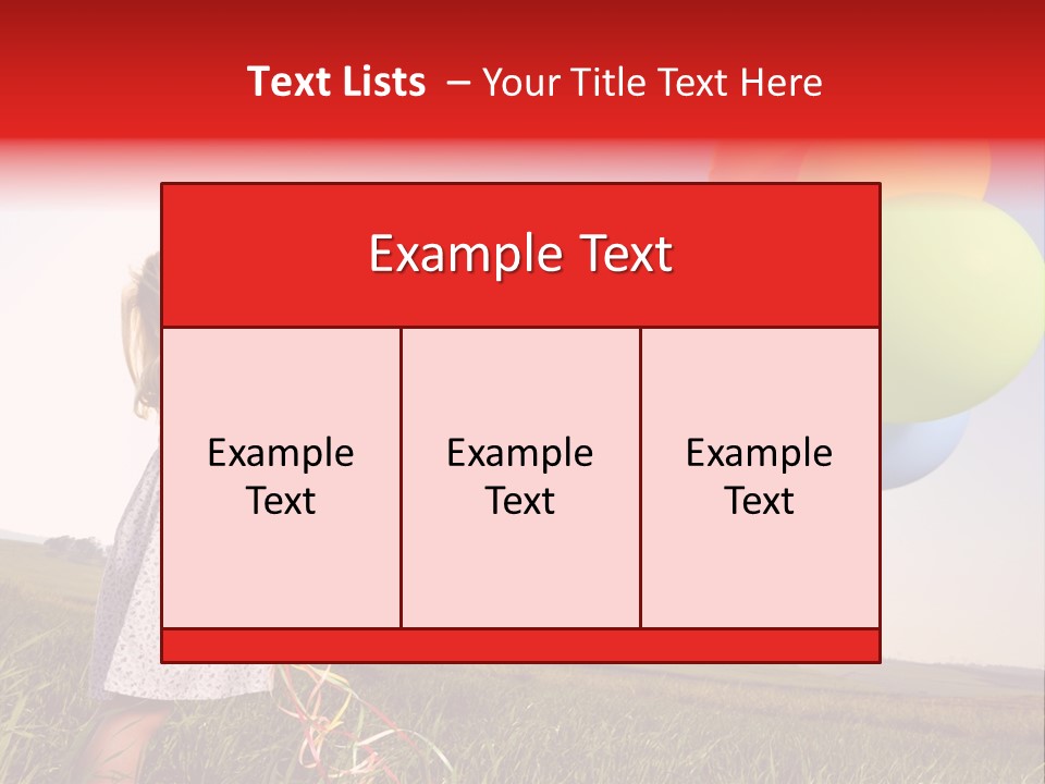 Bright Pretty Caucasian PowerPoint Template