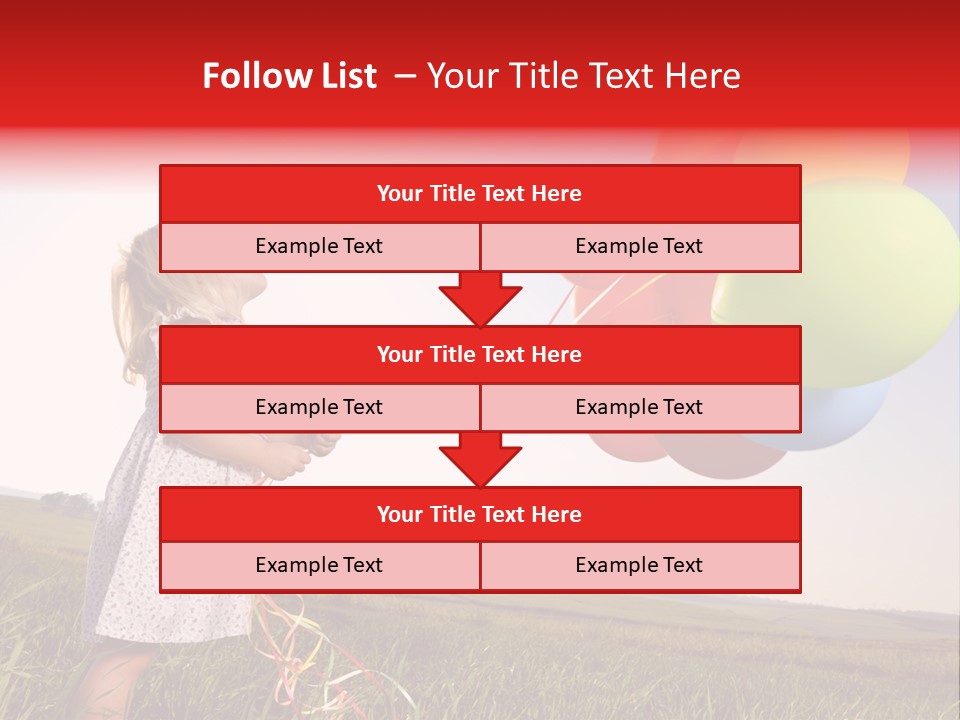 Bright Pretty Caucasian PowerPoint Template