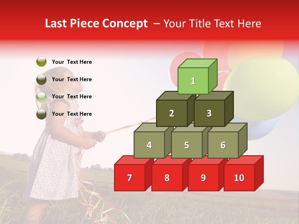 Bright Pretty Caucasian PowerPoint Template